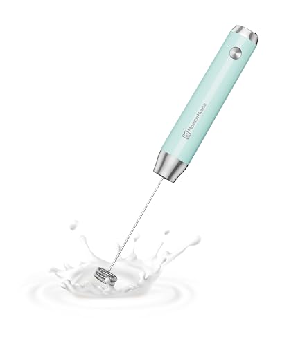 Maestri House Rechargeable Milk Frother LunaFro NS Handheld Electric Foam Maker Waterproof Detachable Stainless Steel Whisk Drink Mixer Foamer for Lattes Cappuccino No Stand