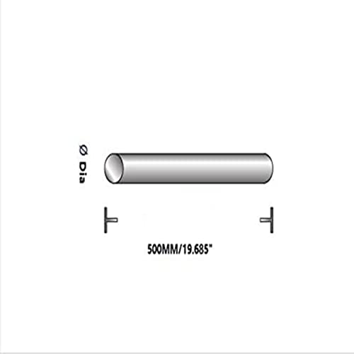 5Pcs Titanium Rod Dia 6Mm 0.236" Length 500Mm 19.685" Rison Titanium Gr5 Titanium Bar 6Al-4V Round Bar 6Mmx500Mm Titanium Round Rod #TOP7