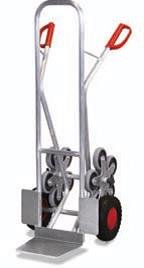 Preisvergleich Produktbild ALU - Treppenkarre, 200kg., m. 2 fünfarmigen Radsternen, Sackkarre, Treppenroller, Luftbereift, "MADE BY VARIOFIT"