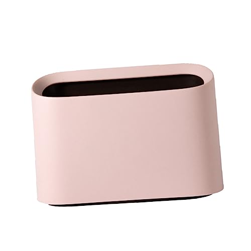 Zerodeko Car Mini Trash Can Trash Container for Cars Trash Bin for Car Auto Trash Can Car Trash Can Table Waste Container Garbage Can for Car Pink Trash Bag Office Small