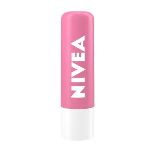 NIVEA Lip Balm Soft Rosé, Protective Lip Moisturiser with Rose Extract, 24h Moisture Care, Lip Care Melt-In Formula