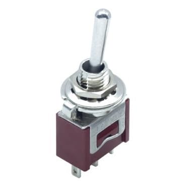 CZKE ON-ON ON-OFF-ON DTS-3202 DTS-3203 DTS-6202 DTS-6203 2A 250V Brown color mini M6 Toggle Switch(DTS-3203)