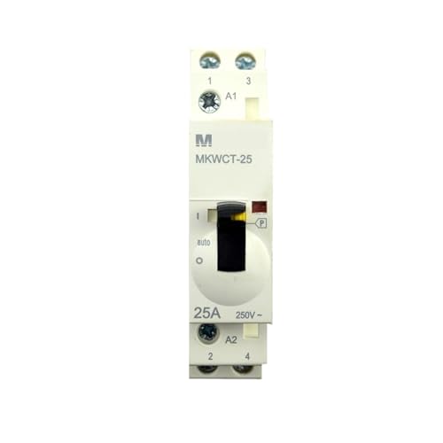 Contacteur CA maison 25 ampères 2P 2NO module rail DIN 35mm 24V 220V