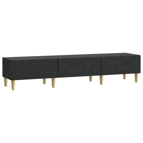 VidaXL Mueble de TV 147 x 34,5 x 30 cm Negro
