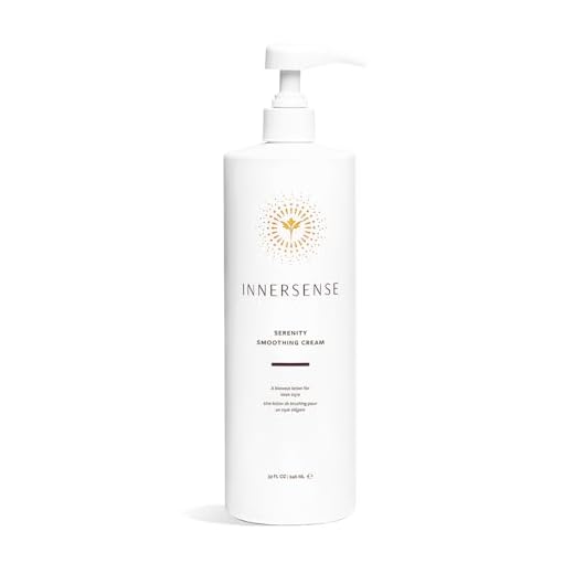 INNERSENSE Organic Beauty - Natural Serenity Smoothing Hair Cream | Non-Toxic, Cruelty-Free Haircare (32 oz | 1 L)