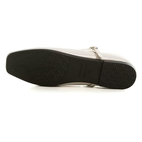 Image of LUXINYU Women's Slip on Flats,Classy Round Toe Solid Classic Mary Jane Ballet Dance Shoes Soft Comfortable PU Flat Shoes