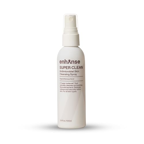ENHANSE The Revive Routine, Super Moisture & Super Clean Face Mist Hypochlorous Acid Spray & Under Eye Gel for Men, 3 Bottles