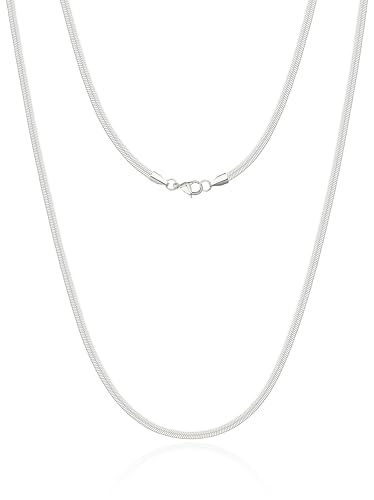 WomenGifts 14K�S�[���h�V���o�[���b�L�w�����{�[���l�b�N���X�A��i�ȃX�l�[�N�`�F�[���`���[�J�[�A�g�����f�B�ŃV���v���ȃ����O���C���[�h�W���G���[�ϐF�Ȃ��A3/4/5/8mm�A14�A16�A18�A20�A22�A24�A26�C���`���^&�������I�v�V����,