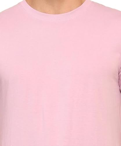 Image of Unisex Round Neck Plain T-Shirt | Combed Bio-Washed Ring Spun Cotton for Men & Women, Short Sleeves