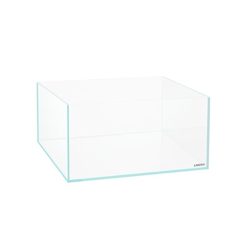 Image of LANDEN Aquarium Shallow 6 Gallon Ultra Clear Glass Rimless Fish Tank 36S