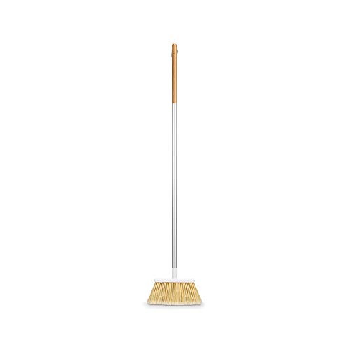 Full Circle Service Bamboo Broom, white