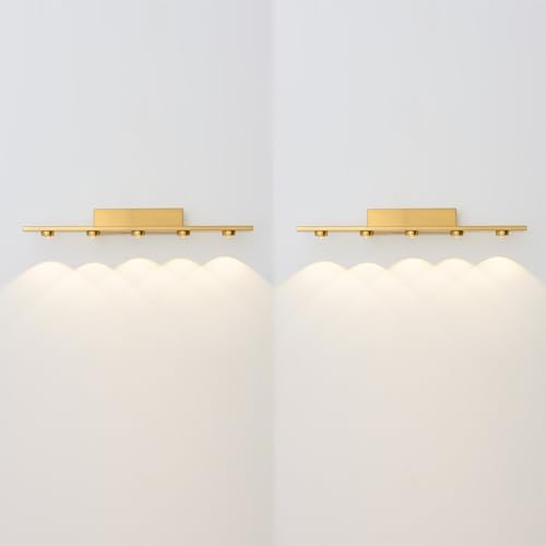 Image of Battery Operated Modern Style Vanity Lights,wall Sconces Fixtures With Remote Control,Dimmable Bathroom Lights Over Mirror,LED Bathroom Lighting Rechargeable,vanity Lights Fixtures Wireless Design(2 P