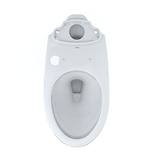 TOTO Drake Elongated Universal Height TORNADO FLUSH Toilet Bowl with 10 Inch Rough-In and CEFIONTECT, WASHLET+ Ready, Cotton White - C776CEFGT40.10#01