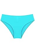 IEFIEL Braguita Bañador para Niña Braguita de Playa Natación Braga de Bikini con Estampado Flores Hawaiano Ropa de Baño Secado Rápido 3-16 Años Verde Claro 9-10 años