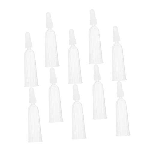KOMBIUDA 10pcs Replacement Tips for Liquid Dispensing Plastic Curved Neck Bottle Hand Protection Dropper Cap