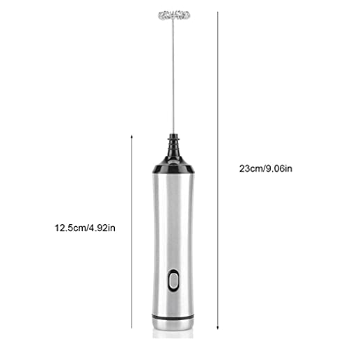 WPHGS Melkfolie - Handheld oplaadbare melkfolie, roestvrijstalen koffie-folder met standaard voor koffie, latte… - Image 7