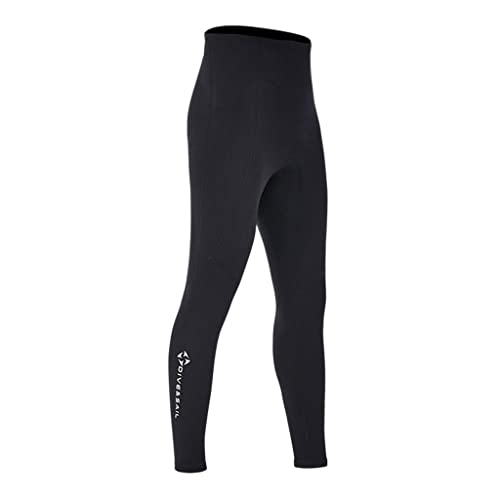 JISADER Pantalones de Buceo de Neopreno de 2 Mm para Nadar en Aguas Frías, Hombres L