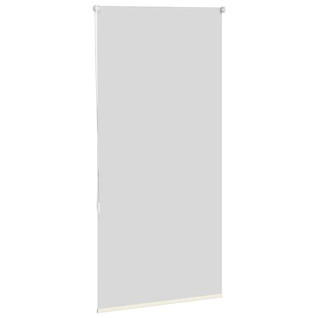 Store Enrouleur occultant Blanc cassé 65x130 cm Toile Polyester avec Supports sans perçage pour fenêtre Salon Bureau Chambre Protection Solaire et intimité