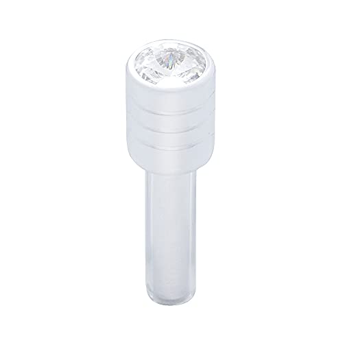 United Pacific 40201 Chrome Door Lock with Medium Diamond - Clear