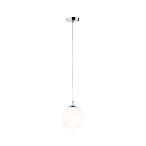 Paulmann 70895 Pendelleuchte Globe rund max. 20 Watt Hängelampe IP44 Spritzwassergeschützt Satin, Chrom Deckenlampe E27 ohne Leuchtmittel Paulmann 70895 Pendelleuchte Globe rund max. 20 Watt Hängelampe IP44 Spritzwassergeschützt Satin, Chrom Deckenlampe E27 ohne Leuchtmittel