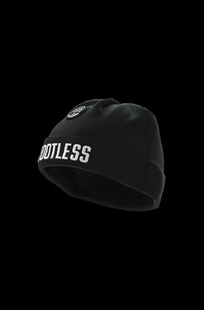 Rootless Beanie White Logo Black