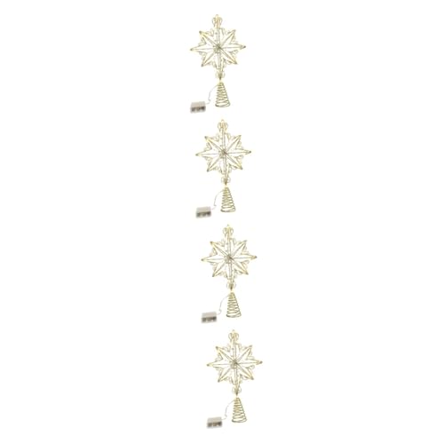 Estrella de árbol de Navidad anticaídas con base cónica de hierro rígido 2