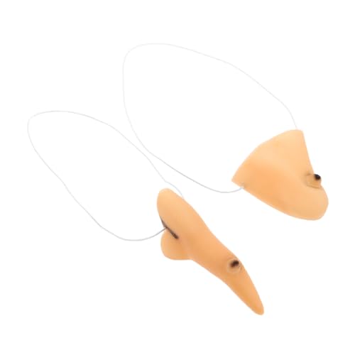 TINEASUR 1Set Wicked Witch Costume Nose Chin Evil Wizard Prosthetic Accessory for Women for Masquerade Parties Halloween Cosplay Events