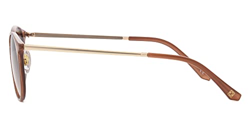 Foster Grant Styles for Y.O.U. Chicago Round Sunglasses For Women, Black, Lens Width: 52 mm4