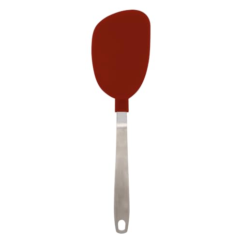 Image of Tovolo Nylon Flex Turner With Stainless Steel Handle, Flexible Pancake Turner, Flexible Kitchen Spatula for Non-Stick Cookware, Scratch-Resistant Nylon Kitchen Utensil for Cooking & Flipping Eggs