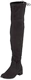 Seitlicher Reißverschluss s.Oliver Damen 5-5-25500-23 Overknees, Schwarz (Black 001), 39 EU