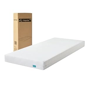 NAPSIE Matratze 90x200 Mittelfest 12cm - Ergonomische 7-Zonen Hochwertige Kaltschaummatratze mit waschbarem Bezug, Atmungsaktiv Schaumstoffmatratze Rollmatratze, Öko-Tex Zertifiziert
