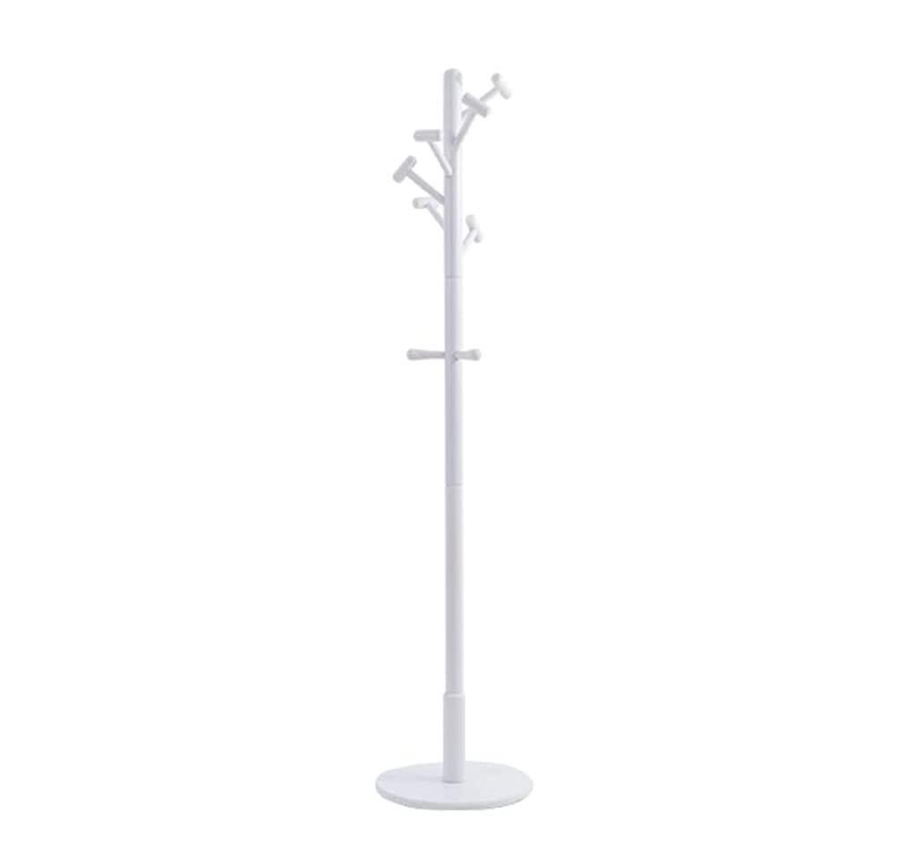 IWENZHKPA Coat Rack Wooden Coat Rack Tree Free Standing With 9 Hammer Hook Stand For Entryway Hallway For Coats Hats Freestanding(White)
