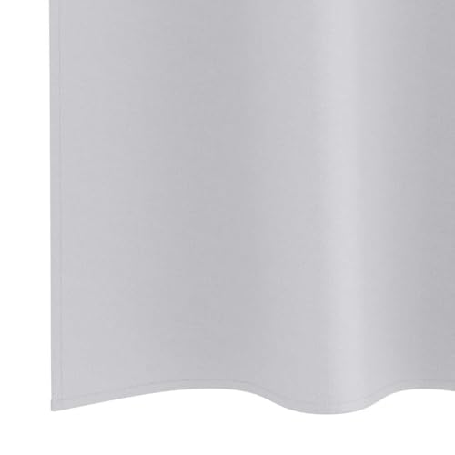 Rideaux occultants gris clair 260x140 cm en polyester pour salon et bureau