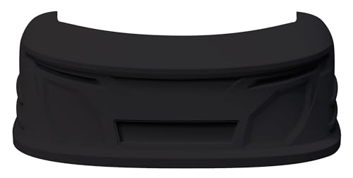 Nose – Sport Compact | 2-Piece Complete | Front End Cover | Plastic Body Panel | Black | Automotive Replacement Kit