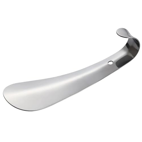 Calçadeira Curva Inox Calçar Sapato Tenis Sneaker Sapatenis 14,5cm NilosDecor