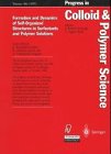 Formation and Dynamics of Self-Organized Structures in Surfactants and Polymer Solutions: Recent Advances (Progress in Colloid & Polymer Science,)