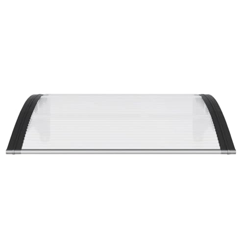 Auvent de porte design pour protéger votre porche de la pluie avec style moderne noir - 5