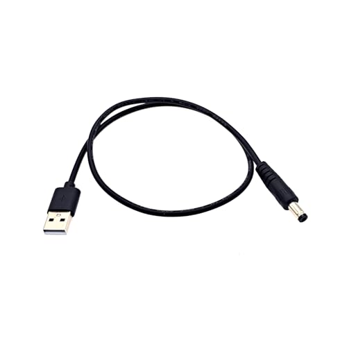 CONNETTORE A BARILOTTO PRECISO DA 5,5 MM x 2,1 MM: Presenta uno spinotto DC standard con un diametro esterno di 5,5 mm, un pin interno da 2,1 mm e una configurazione di polarità positiva centrale. (Si prega di confermare le dimensioni della presa di alimentazione del dispositivo prima dell'acquisto.)