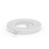 Parfait pour : remplacement de câble téléphonique, téléphones modulaires de bureau et de maison nécessitant des rallonges pour couvrir de grands espaces intérieurs