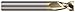 Micro 100 ASM-156-2S Square End Mill.1563" Cutter Dia.313" LOC, 2 Fl, 3/16" Shank Dia, 1-1/2" OAL, ZrN