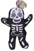 Show-Offs Dog Toy Spooky Sugar Skull Squeaky Chew Plush