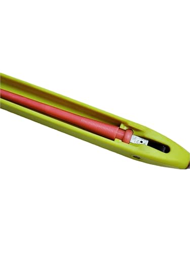 MTOOLCTOE Weaving Machine Shuttle, Boat Shaped Nylon Shuttle,Composite Boat Shuttle for Hand Weaving Machines,Durable and Lightweight Weaving Loom Accessory (14\" Slim - Green)