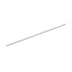 QUARKZMAN Herd Thermoelement Schutzrohr 1x4x200mm Thermoelement Keramik Schutzrohr Rosa Doppeltes Loch für Herd