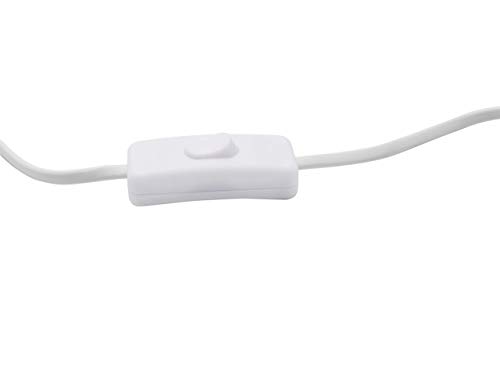 T5 T8 LED Integrated LED Tube Power Wire Cable with On/Off Switch 3 Prong Plug (5ft 1-Pack US Plug Cord)