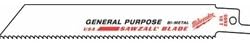 SAW BLADE SAWZALL METAL CUTTING 18TPI 5/PK