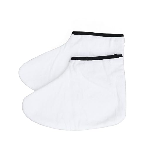 Beaupretty Chaussettes Hydratantes en Coton Sangles 28x19.5cm pour Pieds et Mains Massage Spa Relaxation à Domicile