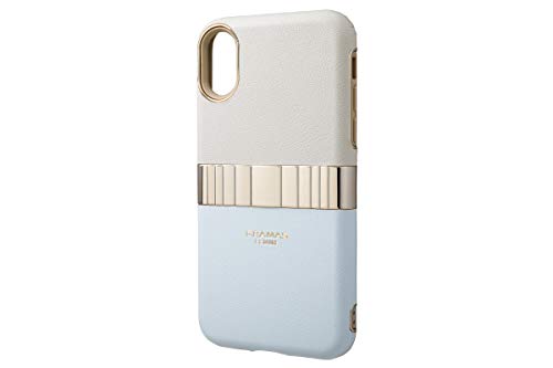 GRAMAS Rel Hybrid Shell Case Compatible with iPhone Xs/X Light Blue