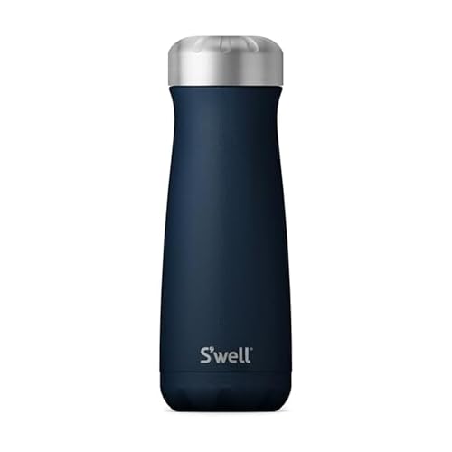 S'well Stainless Steel Traveler, 20oz, Azurite, Triple Layered Vacuum Insulated Containers Keeps Drinks Cold for 36 Hours and Hot for 15, BPA Free, Easy Carrying On the Go by S'well - Used condition - US$21.12