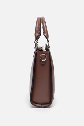 Image of Allen Solly Allen Solly Women Brand Logo Printed Textured Laptop Handbag