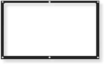Projector Screen - Portable With 6 Hooks, Foldable for Indoor & Outdoor Movies, Video Projection for Home Party & Office image 2